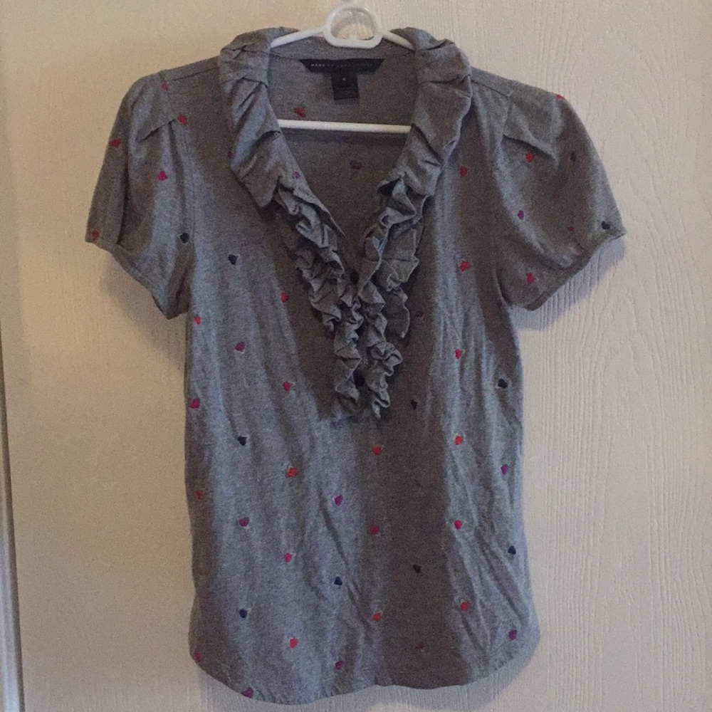 Marc by Marc Jacobs Heart with Ruffles Top.